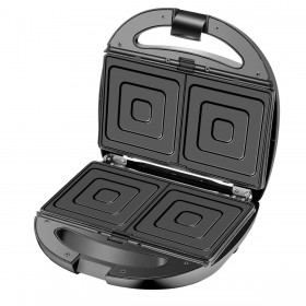 Piastra Grill Elettrica Adler CR 3057 Nero Argentato 1200 W