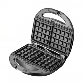 Piastra Grill Elettrica Adler CR 3057 Nero Argentato 1200 W