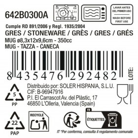 Tazza Mug La Mediterránea 350 ml (12 Unità)