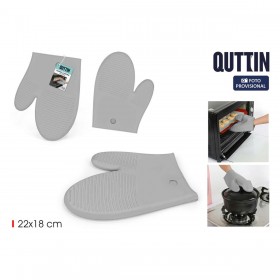 Guantone da Forno Quttin Silicone 22 x 18 cm (24 Unità)