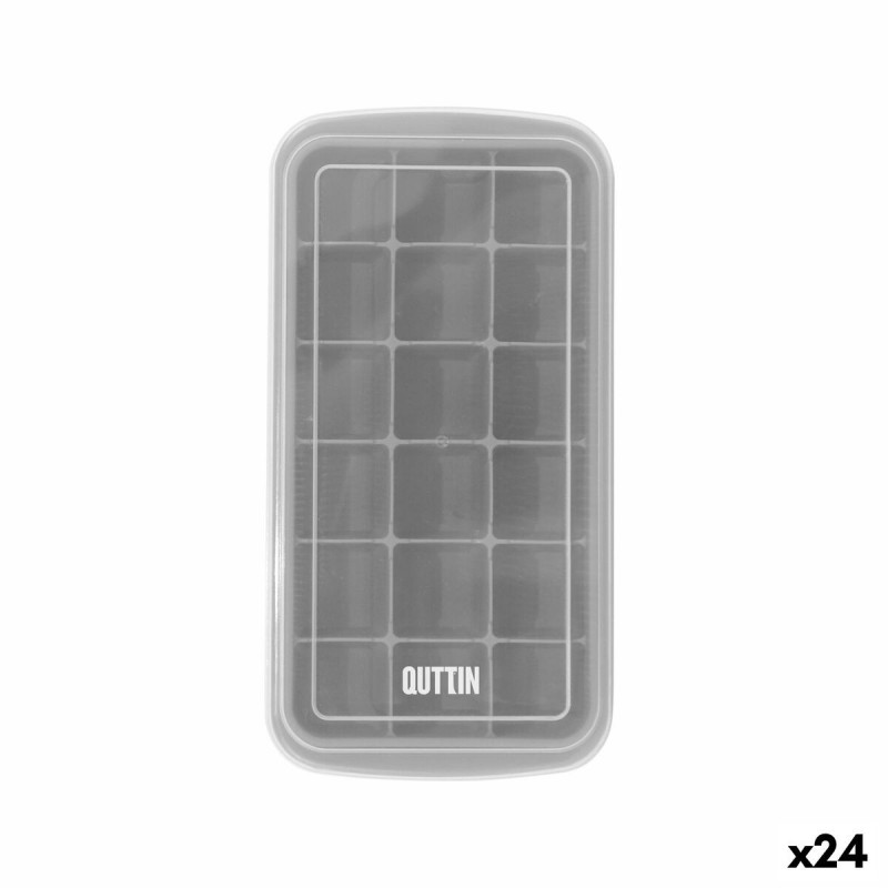 Formina per Cubetti di Ghiaccio Quttin 23,9 x 12,3 x 3,7 cm (24 Unità)