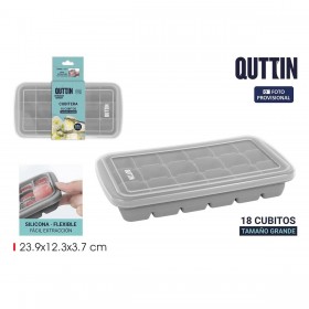 Formina per Cubetti di Ghiaccio Quttin 23,9 x 12,3 x 3,7 cm (24 Unità)