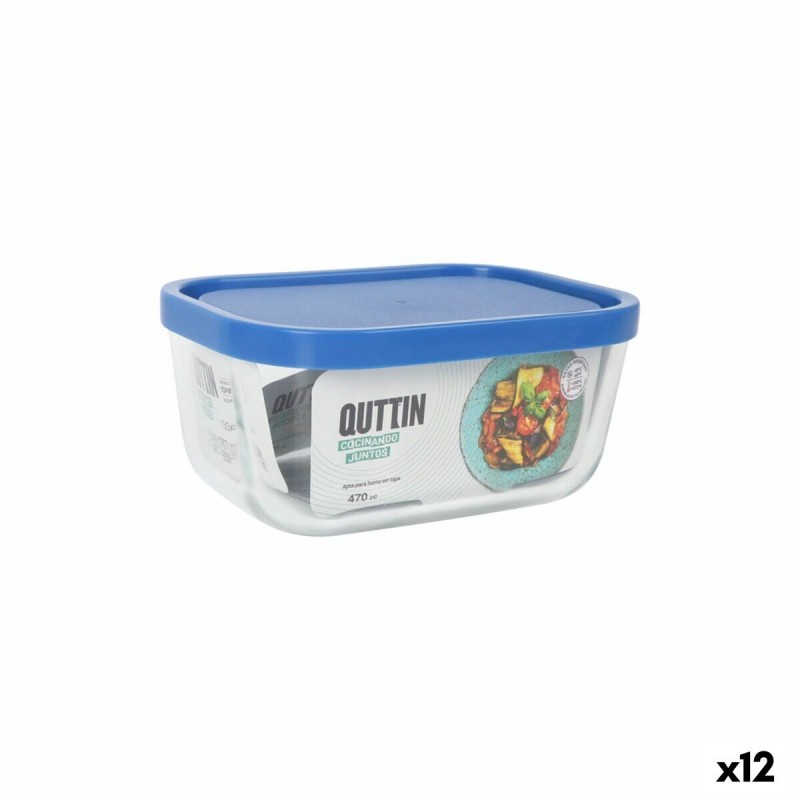 Porta pranzo Inde Frigo Rettangolare 470 ml (12 Unità)