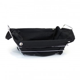 Portapane My Bar Nero Metallo Rettangolare 29 x 20 x 11,7 cm (12 Unità)