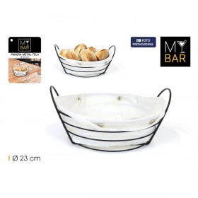 Portapane My Bar Bianco Metallo 26 x 23,5 x 11,2 cm (12 Unità)