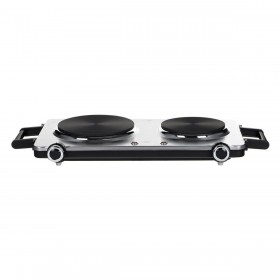 Piastra Elettrica Clatronic DKP 3668 E Nero Acciaio 1500 W 2500 W