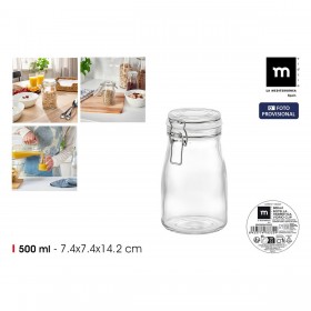 Bottiglia di Vetro La Mediterránea Vetro 500 ml 0,5 L (12 Unità)