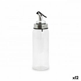 Oliera Quttin Trasparente Argentato Vetro 5,5 x 5,5 x 20,5 cm (12 Unità)