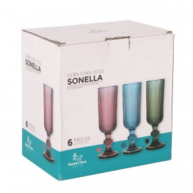 Calice da champagne Santa Clara Sonella Verde (36 Unità)