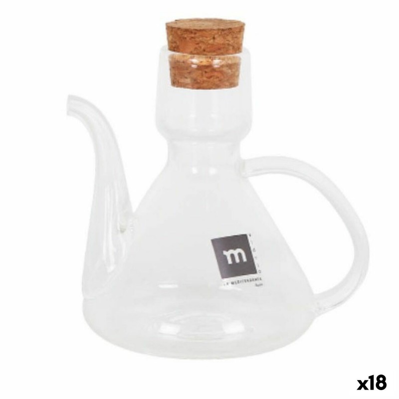 Oliera La Mediterránea Bell Trasparente Silicone Vetro Borosilicato 125 ml (18 Unità)