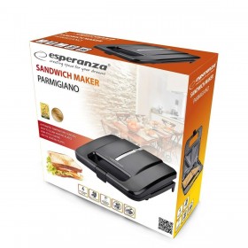 Piastra Grill Elettrica Esperanza EKT010 Nero 1000 W