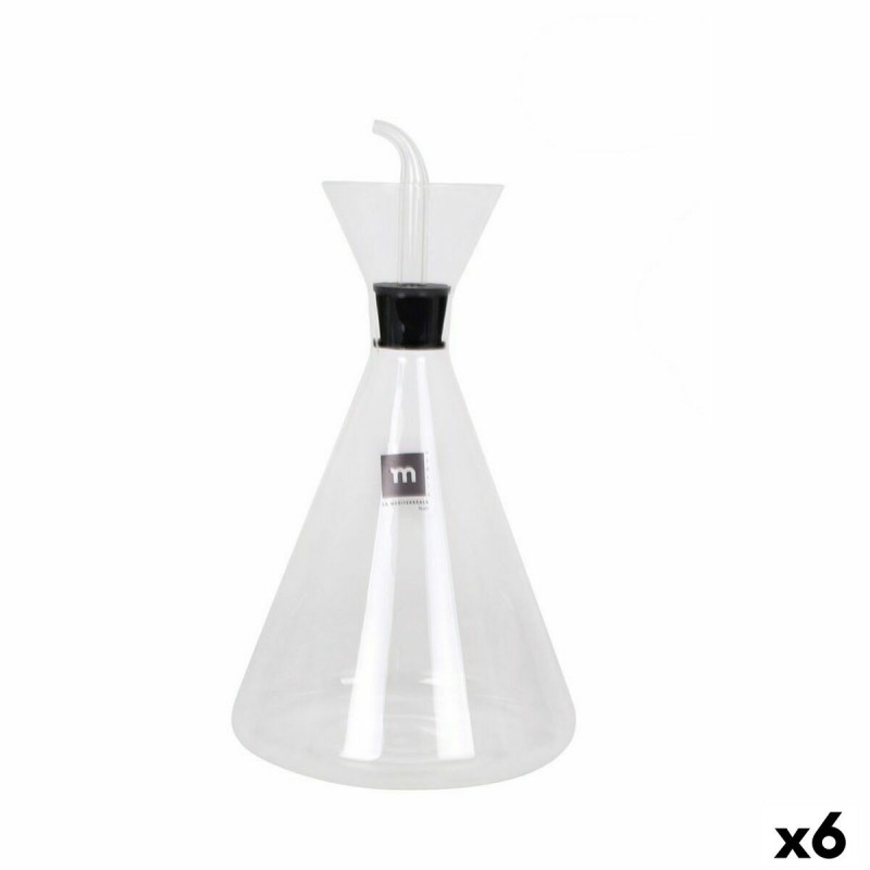 Oliera La Mediterránea Iraia Trasparente Vetro Borosilicato 1 L (6 Unità)