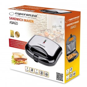 Piastra Grill Elettrica Esperanza EKT011 Nero 1000 W