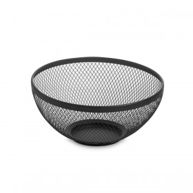 Portafrutta Confortime Nero Metallo 26 x 12,5 cm (12 Unità)