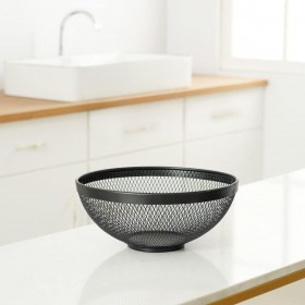 Portafrutta Confortime Nero Metallo 26 x 12,5 cm (12 Unità)