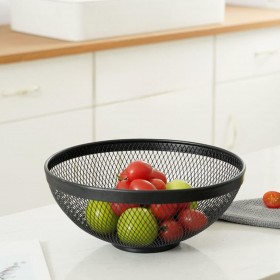 Portafrutta Confortime Nero Metallo 26 x 12,5 cm (12 Unità)