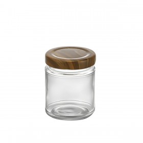 Barattolo di Vetro La Mediterránea WOOD 250 ml (24 Unità)