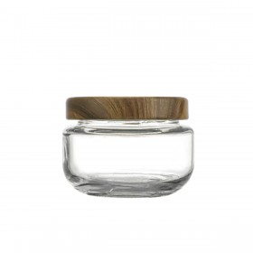 Barattolo di Vetro La Mediterránea WOOD 140 ml (24 Unità)