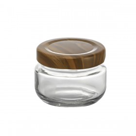 Barattolo di Vetro La Mediterránea WOOD 140 ml (24 Unità)