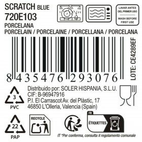 Teglia da Cucina La Mediterránea Scratch blue (8 Unità)
