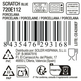 Ciotola La Mediterránea Scratch blue 13 x 4,8 cm (24 Unità)