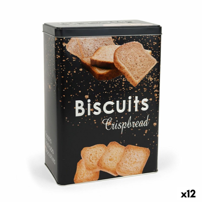 Barattolo in Metallo Quttin BISCUITS (12 Unità)
