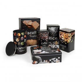 Barattolo in Metallo Quttin BISCUITS (12 Unità)