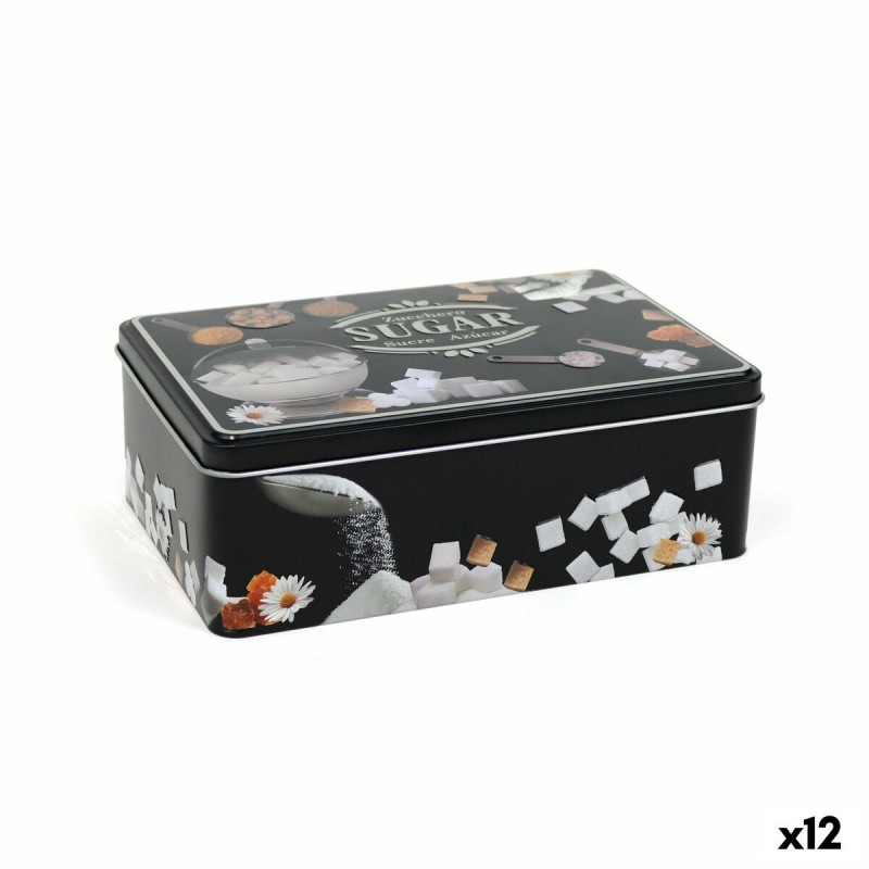Barattolo in Metallo Quttin SUGAR (12 Unità)