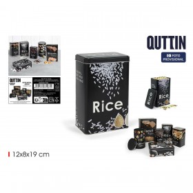 Barattolo in Metallo Quttin RICE (12 Unità)