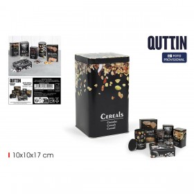 Barattolo in Metallo Quttin CEREALS (12 Unità)