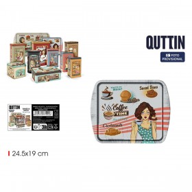 Barattolo in Metallo Quttin CEREALS (18 Unità)