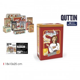 Barattolo in Metallo Quttin CEREALS (12 Unità)