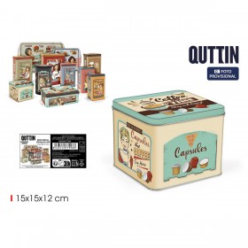 Barattolo in Metallo Quttin Capsules (12 Unità)