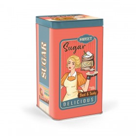Barattolo in Metallo Quttin SUGAR (12 Unità)