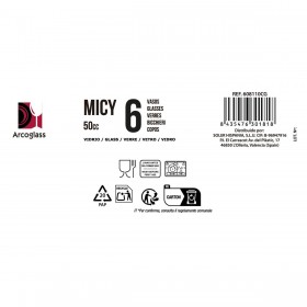 Set di Bicchierini da Chicchetto La Mediterránea Micy 6 Pezzi (36 Unità)