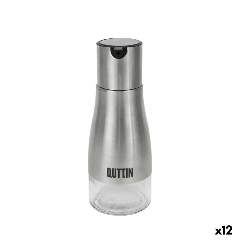 Oliera Quttin Trasparente Argentato Acciaio inossidabile 0,32 L (12 Unità)