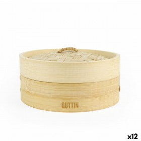 Vaporiera Quttin Bambù 20 x 8,5 cm (12 Unità)