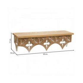Mensole Alexandra House Living Marrone Legno di abete Legno MDF 18 x 17 x 60 cm