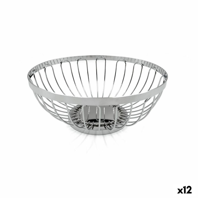 Portapane My Bar Argentato Metallo ø 20,5 x 8,5 cm (12 Unità)