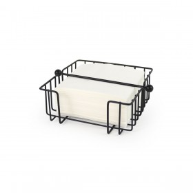 Portatovagliolo My Bar Nero Metallo 19 x 19 x 7,5 cm (12 Unità)