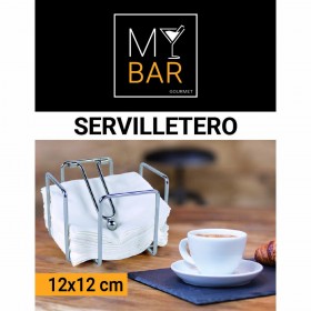 Portatovagliolo My Bar 12 x 12 x 10 cm (12 Unità)