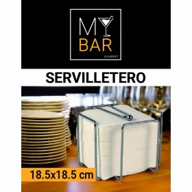 Portatovagliolo My Bar 18,5 x 18,5 x 14 cm (12 Unità)