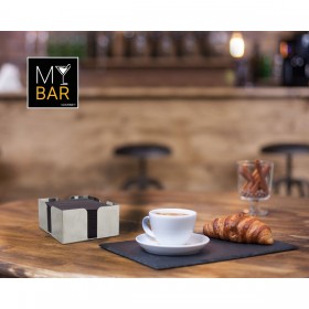 Portatovagliolo My Bar Acciaio 12 x 12 x 6 cm (24 Unità)