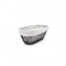 Cestino per il Pane Metallo Ovale 25 x 13 x 10 cm (18 Unità)