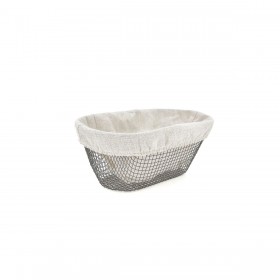 Cestino per il Pane Metallo Ovale 25 x 13 x 10 cm (18 Unità)