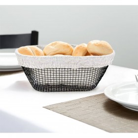 Cestino per il Pane Metallo Ovale 25 x 13 x 10 cm (18 Unità)