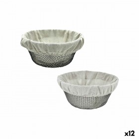 Cestino per il Pane Metallo 23 x 23 x 10 cm (12 Unità)