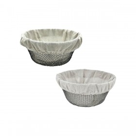 Cestino per il Pane Metallo 23 x 23 x 10 cm (12 Unità)