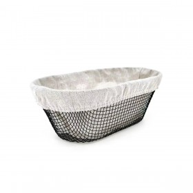 Cestino per il Pane Metallo Ovale 28 x 15 x 10 cm (12 Unità)