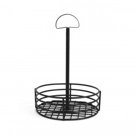 Contenitore per Sistemare Multiuso My Bar 15 x 15 x 22 cm Nero (12 Unità)